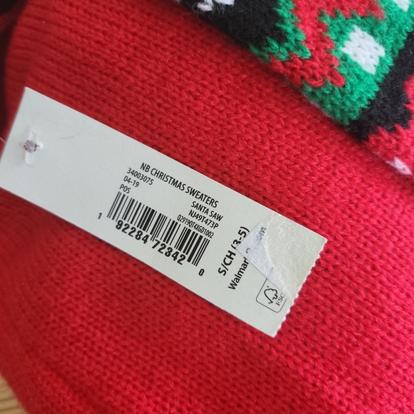 NWT Juniors S(3-5) Ugly Christmas Sweater "Santa Saw Your Insta Pics" Instagram - Picture 9 of 9